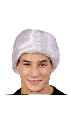 SALESMAN MENS WIG WHITE