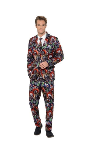 STAND OUT SUIT EVIL CLOWN FOR ADULTS