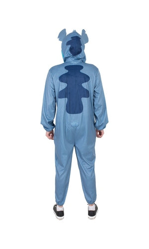 STITCH LILO & STITCH HOODED ONESIE COSTUME, ADULT