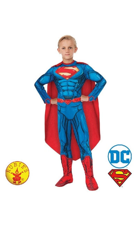 SUPERMAN COSTUME DELUXE DIGITAL PRINT, CHILD
