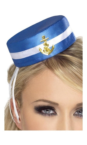 Sailor Hat Pill Box Adult Blue
