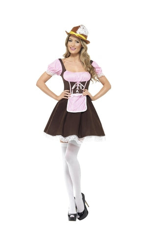 Short Dress Tavern Girl Costume For Adults - Oktoberfest