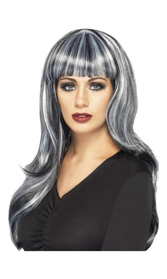 Sinister Siren Wig Silver & Black