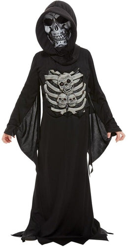 Skeleton Reaper Costume, Black Child