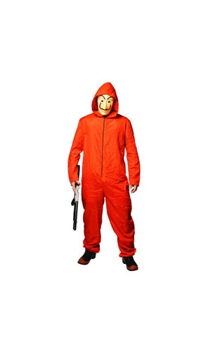 Squid Games Bank Robber Jumpsuit Costume For Adults