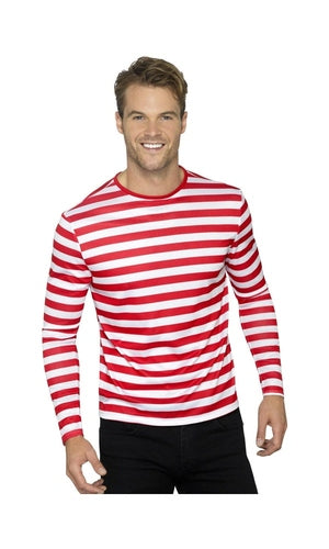 StripE T-Shirt, Red Unisex Adult