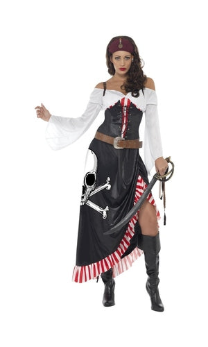 Sultry Swashbuckler, Black Pirate Costume Women