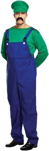 Super workman Costume Green Luigi