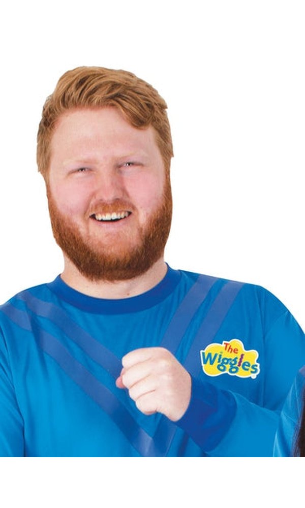 THE WIGGLES BLUE COSTUME TOP, ADULT