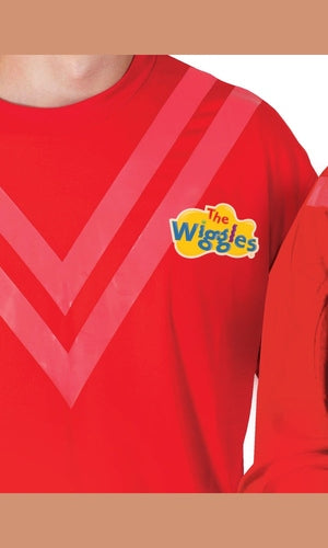 THE WIGGLES RED COSTUME TOP, ADULT