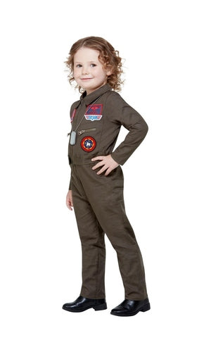 Top Gun Kids Costume with Jumpsuit