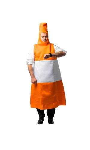 Traffic Road Cone Costume For Adults