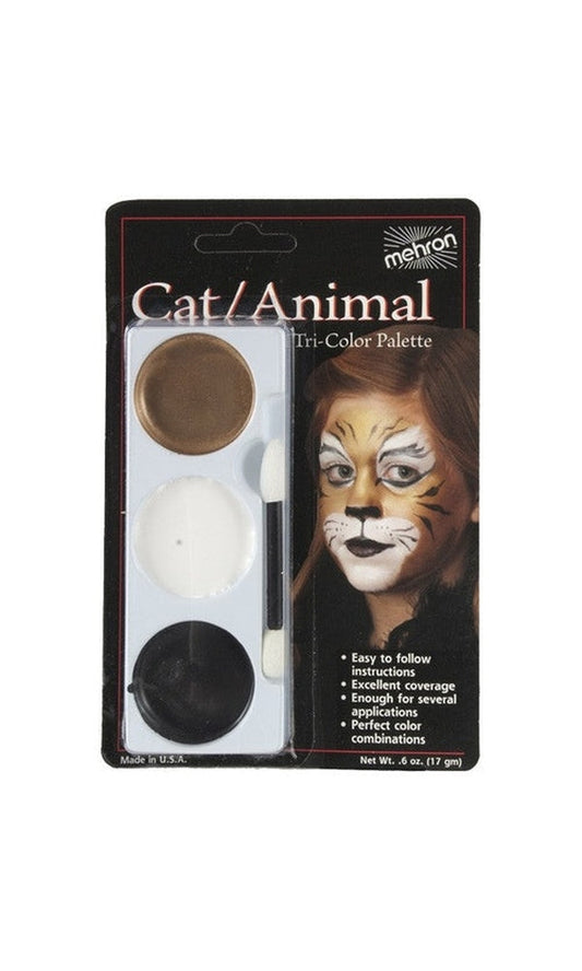 Tri-Colour Make Up Palette Carded Tiger