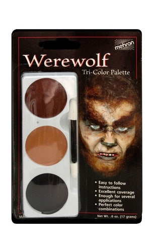 Tri-Colour Make-up Palette - Werewolf - Carded