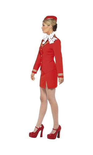 Trolley Dolly Flight Attendant Costume For Adults