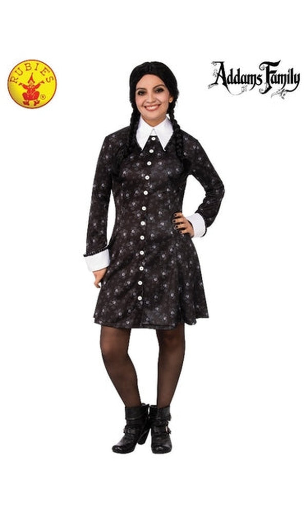 WEDNESDAY ADDAMS COSTUME, ADULT