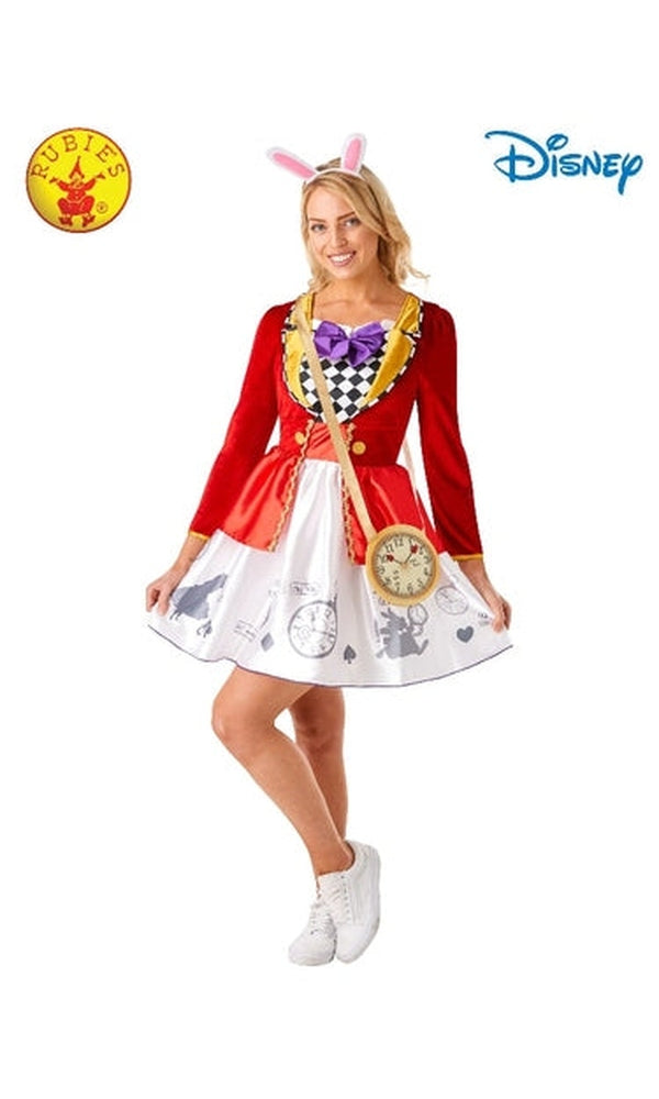 WHITE RABBIT ALICE IN WONDERLAND LADIES COSTUME