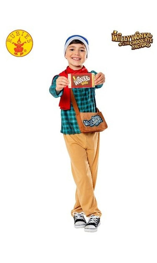 WILLY WONKA CHARLIE BUCKET DELUXE COSTUME, CHILD