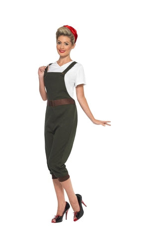 WW2 Land Girl Costume For Adults