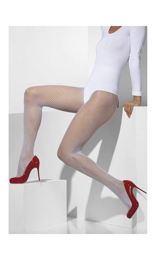 White Fishnet Tights