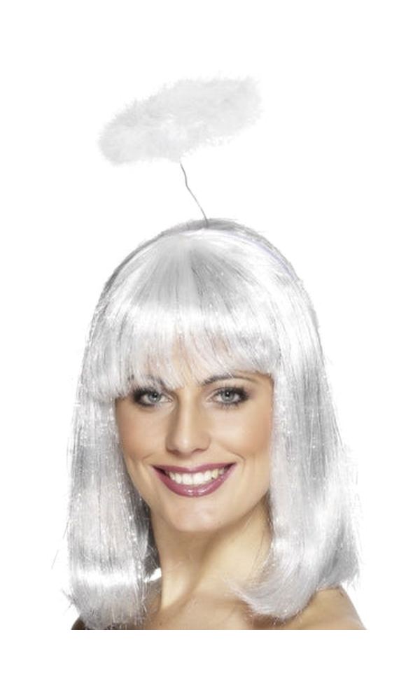 White Marabou Angel Halo