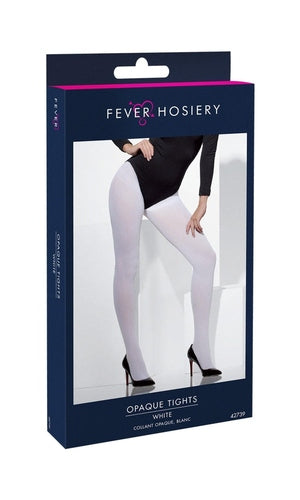 White Opaque Tights For Adults