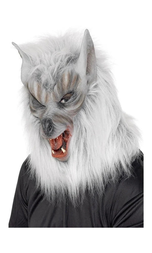 Wolf Mask, Grey, Overhead Latex
