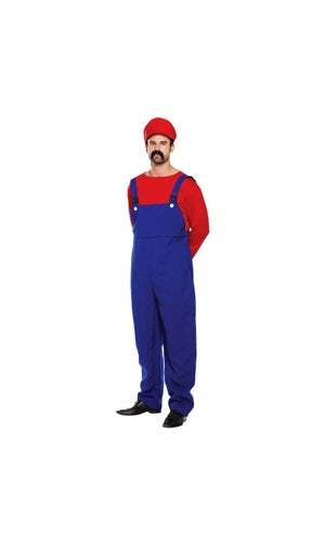 Workman Costume Mario For Adults