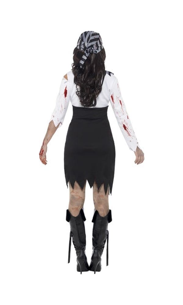 Zombie Pirate Lady Costume For Adults