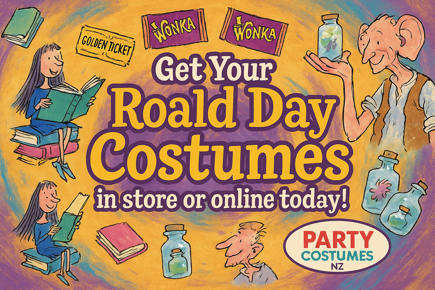 Get Your Roald Day Costumes in Store or online today!