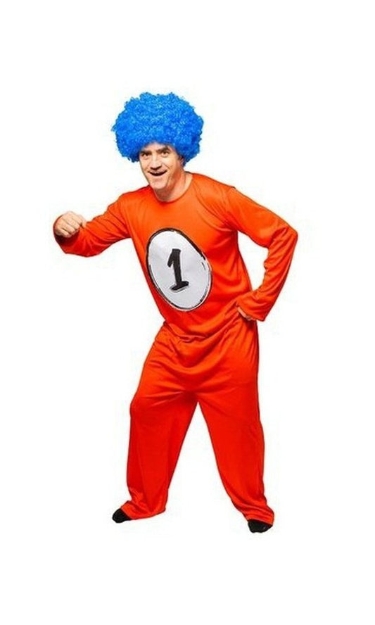 1 2 Cat In The Hat Dr. Seuss Costume Mens