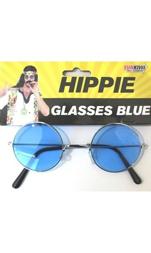 1970s Hippie Glasses Blue
