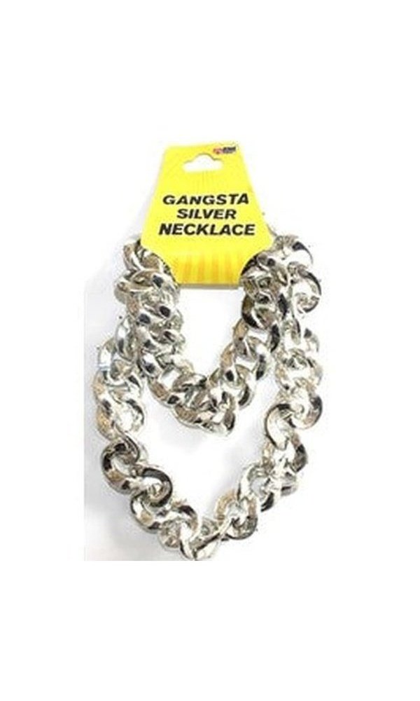 1980s Silver Necklace Gangsta