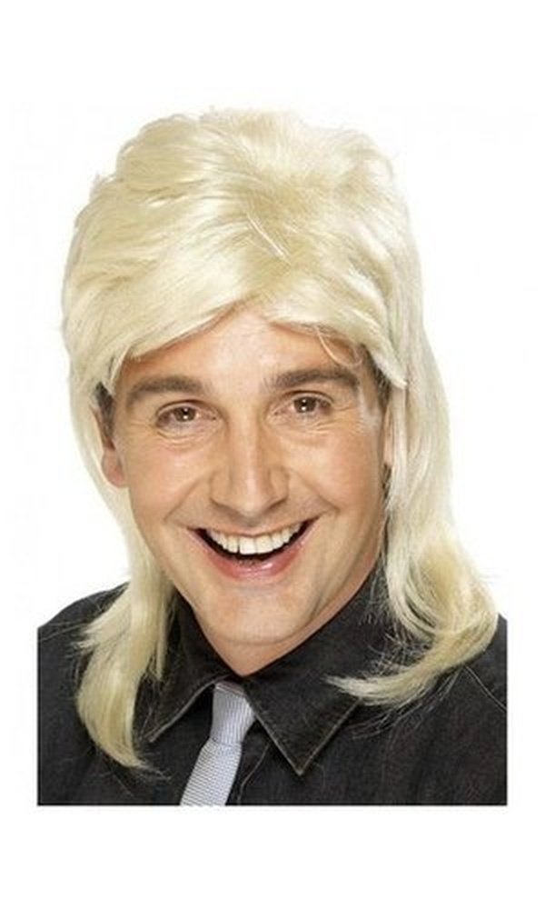Blonde mullet wig nz outlet