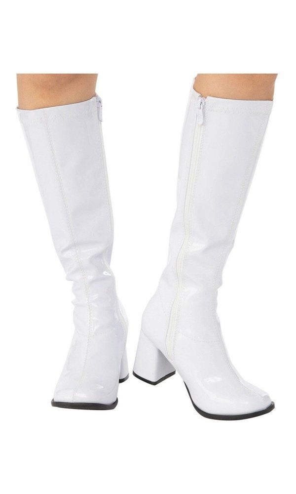 GO GO BOOTS WHITE - ADULT
