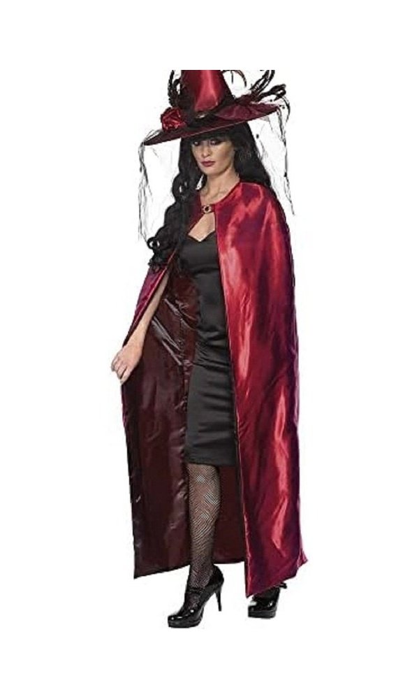 Reversible Cape, Red & Black, Deluxe