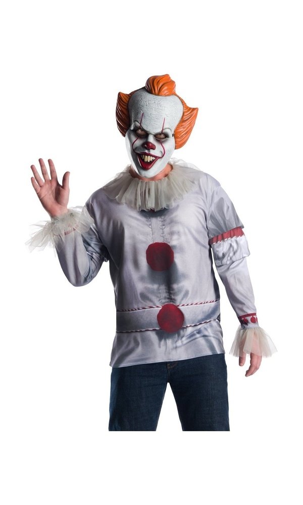 PENNYWISE 'IT' MOVIE COSTUME TOP - SIZE STD
