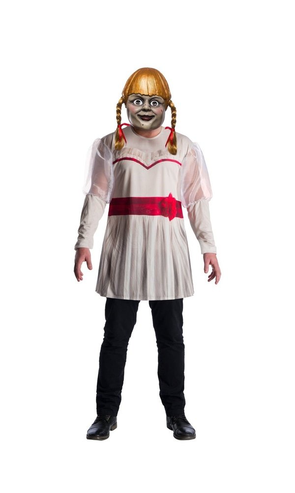 ANNABELLE COSTUME TOP AND MASK ADULT