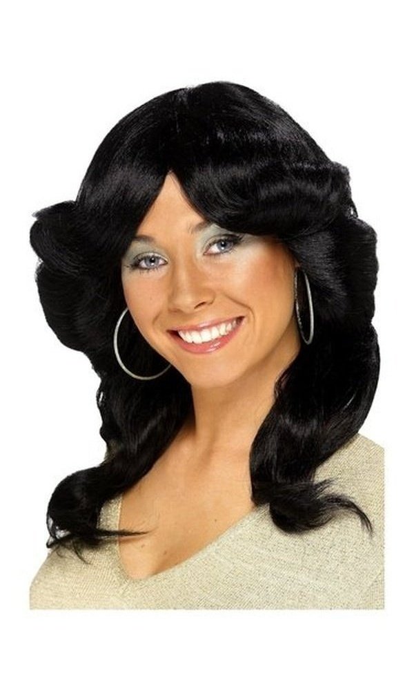 70s Flick Wig, Black