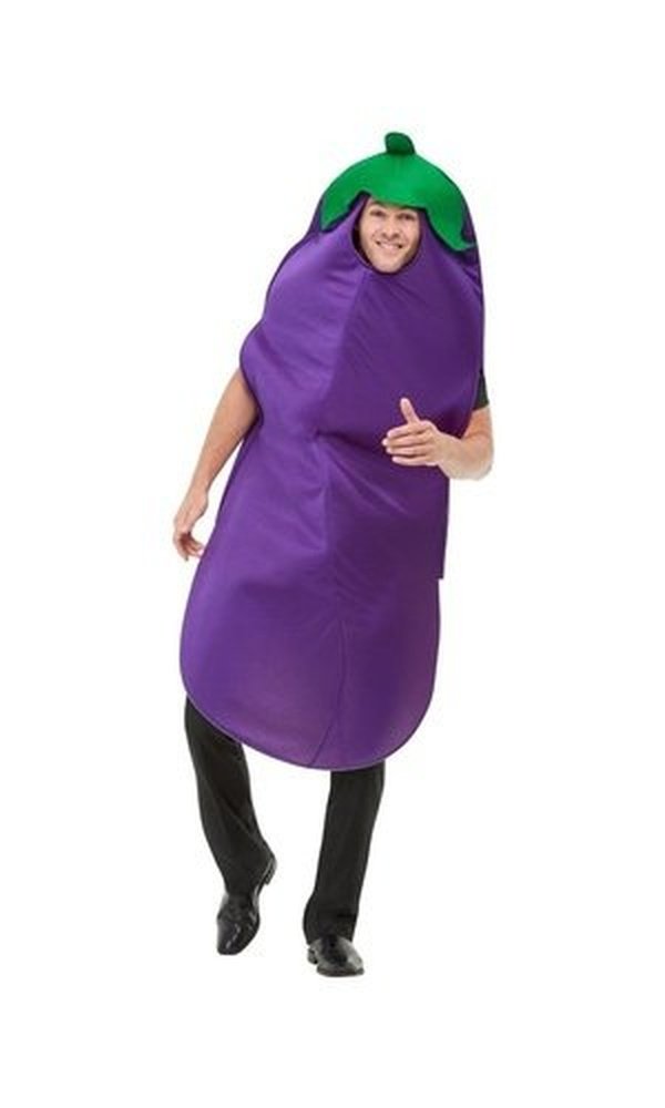 Aubergine Costume, Unisex Adult, Purple