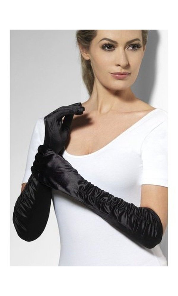 Black Long Temptress Gloves