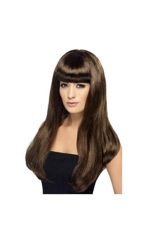 Brown Long Straight Babelicious Wig