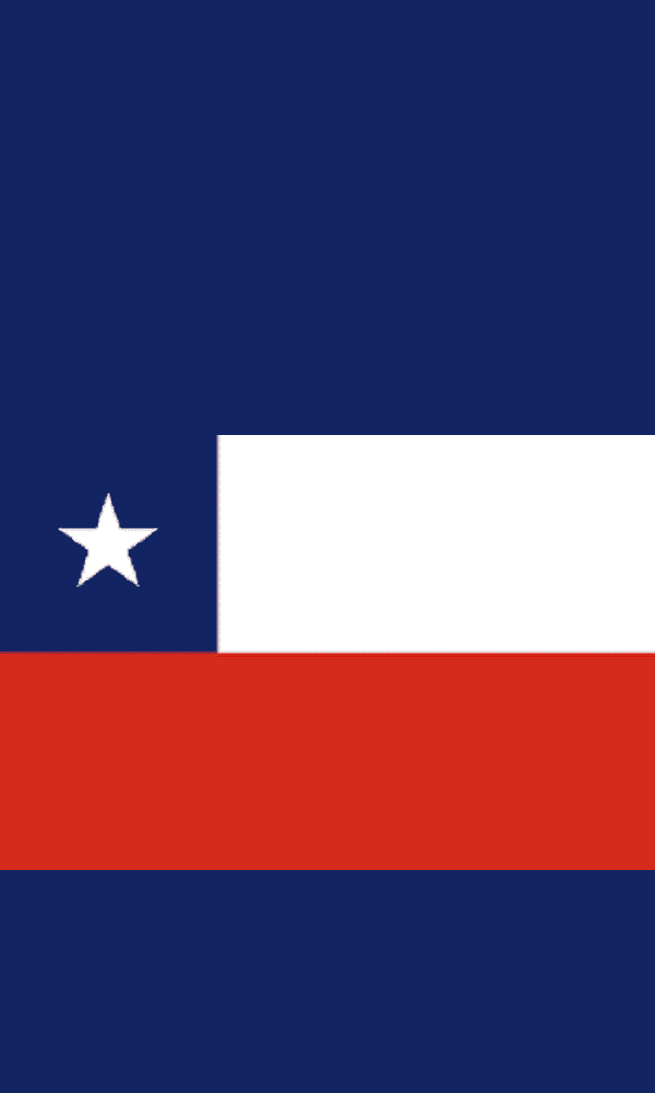 CHILE FLAG :90CMS X 150CMS