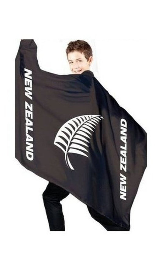 Child All Black Fan Cape