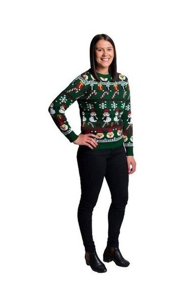 Christmas Snowman Jumper Womens