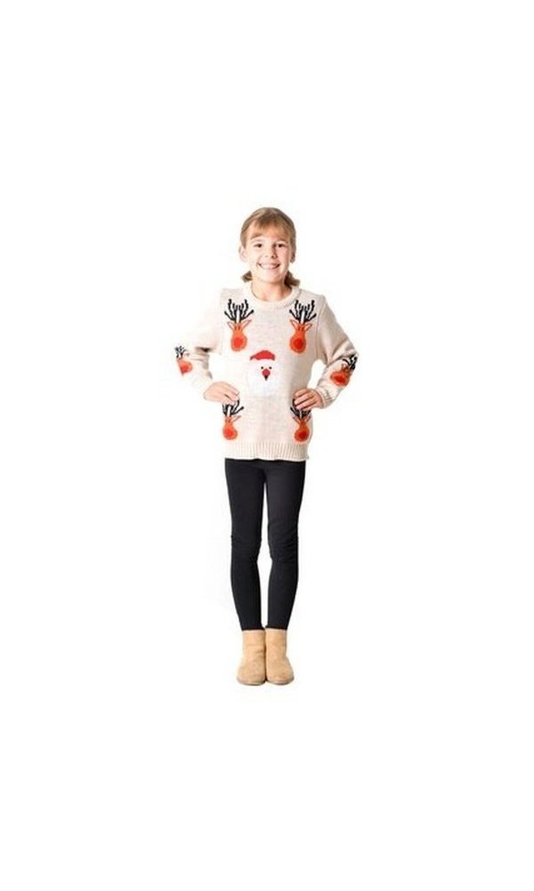 Christmas Jumper Reindeer Santa Child