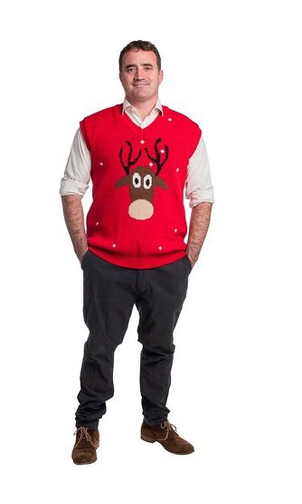 Christmas Knitted Rudolph Vest