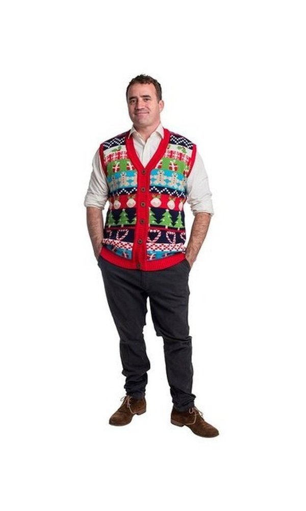 Christmas Knitted Vest Cardy Costume