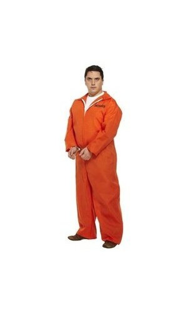 Convict Costume X Large Prisoner