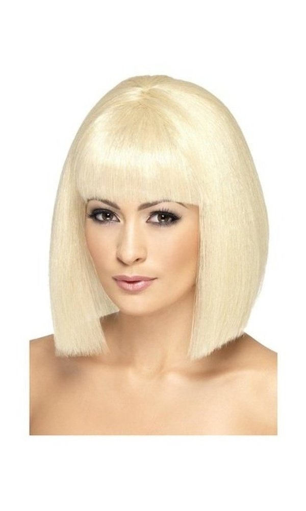 Coquette Wig, Blonde, Short with Fringe